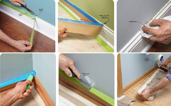 Mẹo sử dụng băng keo giấy khi sơn tường