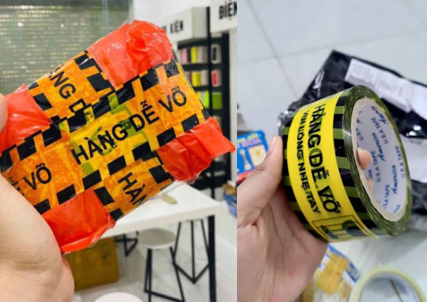 Cách dùng băng dính băng keo hàng dễ vỡ