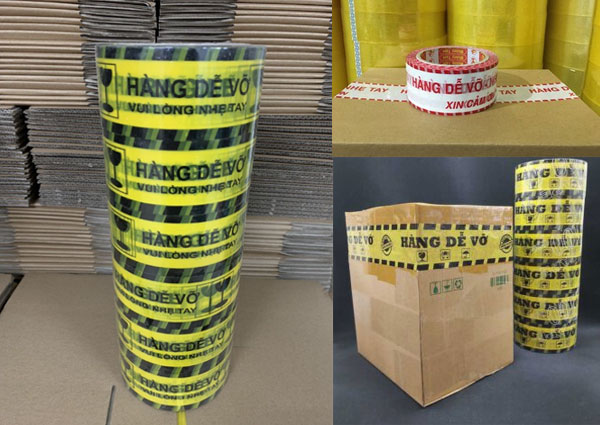 Cách dùng băng keo hàng dễ vỡ